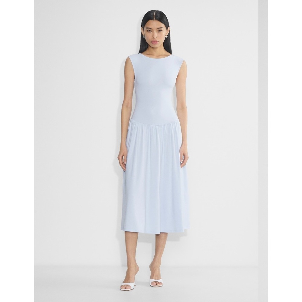 Aritzia Wilfred GoodLux Bloomsbury Maxi Dress Sky Blue XS Party Feminine‎